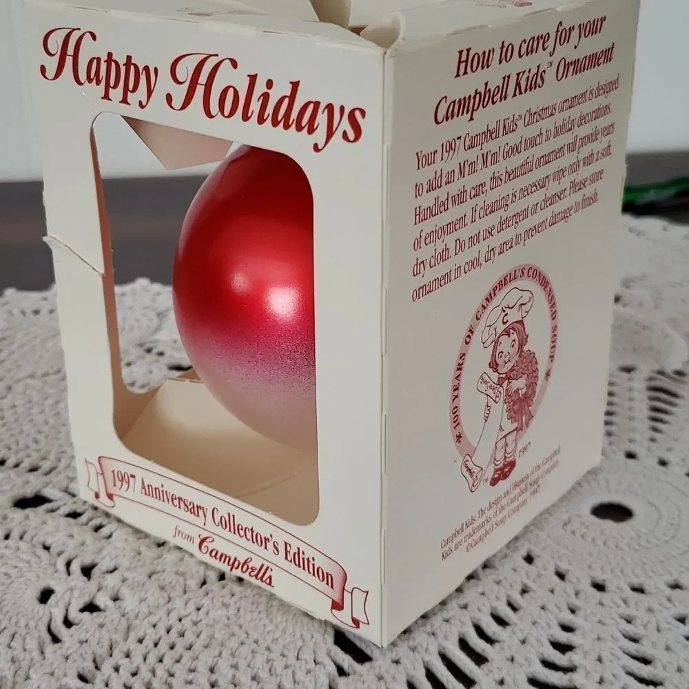 Vintage 1997 Campbell Kids 100th Anniversary Collector's Edition Ornament